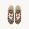 MEDALIST MULE SNEAKERS IN LEOPARD PONY HAIR EFFECT AND SHEARLING