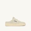 MEDALIST MULE SNEAKERS IN WINTER WHITE NAPA LEATHER