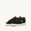 MEDALIST MUTTON SNEAKERS IN BLACK SUEDE AND SHEARLING