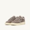 MEDALIST MUTTON SNEAKERS IN TAUPE SUEDE AND SHEARLING