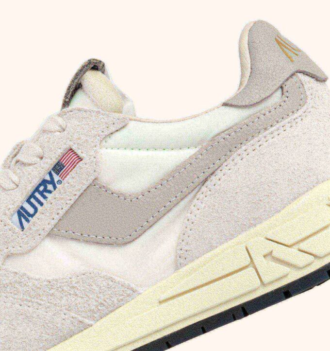 REELWIND LOW SNEAKERS IN BEIGE NYLON AND SUEDE