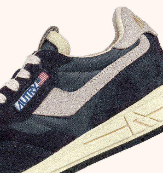 REELWIND LOW SNEAKERS IN BLACK NYLON AND SUEDE REELWIND LOW SNEAKERS IN BLACK NYLON AND SUEDE