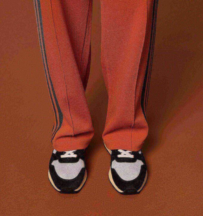 REELWIND LOW SNEAKERS IN BLACK SUEDE AND REFLECTIVE NYLON