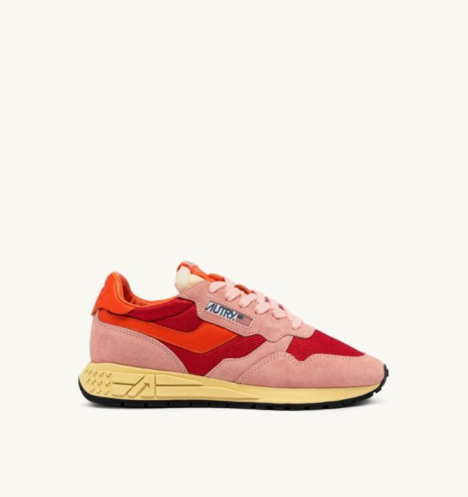 REELWIND LOW SNEAKERS IN BLOSSOM AND MOLTEN LAVA SUEDE AND MESH REELWIND LOW SNEAKERS IN BLOSSOM AND MOLTEN LAVA SUEDE AND MESH