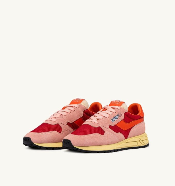 REELWIND LOW SNEAKERS IN BLOSSOM AND MOLTEN LAVA SUEDE AND MESH REELWIND LOW SNEAKERS IN BLOSSOM AND MOLTEN LAVA SUEDE AND MESH