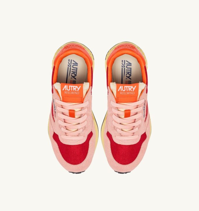 REELWIND LOW SNEAKERS IN BLOSSOM AND MOLTEN LAVA SUEDE AND MESH REELWIND LOW SNEAKERS IN BLOSSOM AND MOLTEN LAVA SUEDE AND MESH