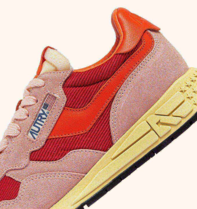 REELWIND LOW SNEAKERS IN BLOSSOM AND MOLTEN LAVA SUEDE AND MESH REELWIND LOW SNEAKERS IN BLOSSOM AND MOLTEN LAVA SUEDE AND MESH