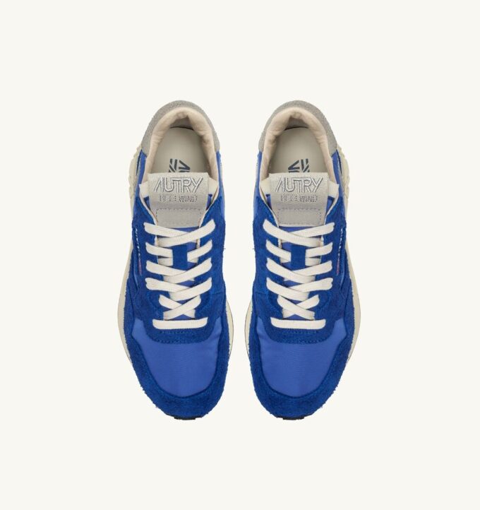 REELWIND LOW SNEAKERS IN BLUE NYLON AND SUEDE