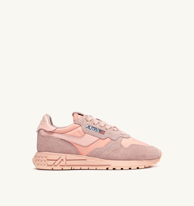 REELWIND LOW SNEAKERS IN CREOLE PINK NYLON AND SUEDE