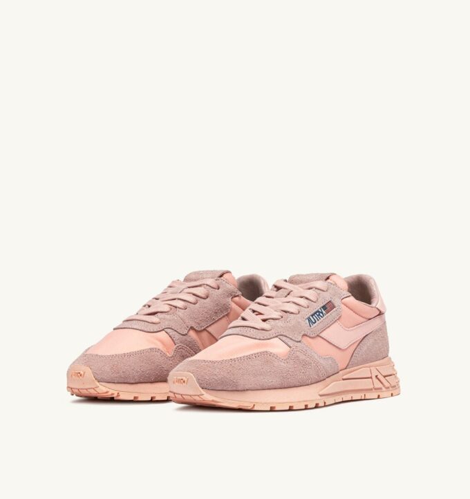 REELWIND LOW SNEAKERS IN CREOLE PINK NYLON AND SUEDE