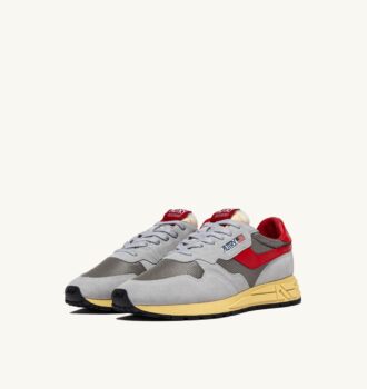 REELWIND LOW SNEAKERS IN GRAY AND MOON SUEDE AND MESH