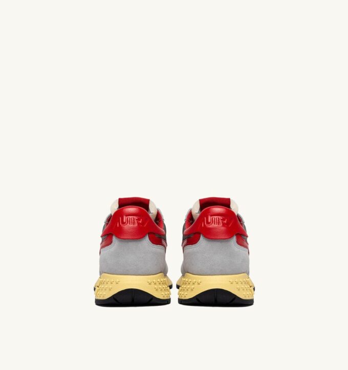 REELWIND LOW SNEAKERS IN GRAY AND MOON SUEDE AND MESH