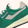 REELWIND LOW SNEAKERS IN GREEN NYLON AND SUEDE