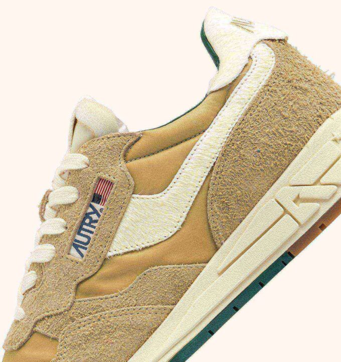 REELWIND LOW SNEAKERS IN LEAF AND NUT SUEDE AND NYLON REELWIND LOW SNEAKERS IN LEAF AND NUT SUEDE AND NYLON