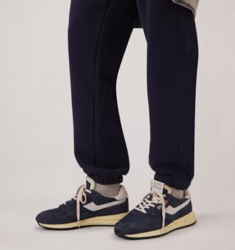 REELWIND LOW SNEAKERS IN NYLON AND SUEDE BLUE SPACE AND WHITE