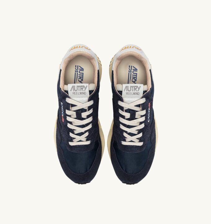 REELWIND LOW SNEAKERS IN NYLON AND SUEDE BLUE SPACE AND WHITE