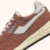 REELWIND LOW SNEAKERS IN NYLON AND SUEDE COLOR BROWN SUGAR AND WHITE