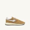 REELWIND LOW SNEAKERS IN NYLON AND SUEDE MUSTARD AND WHITE