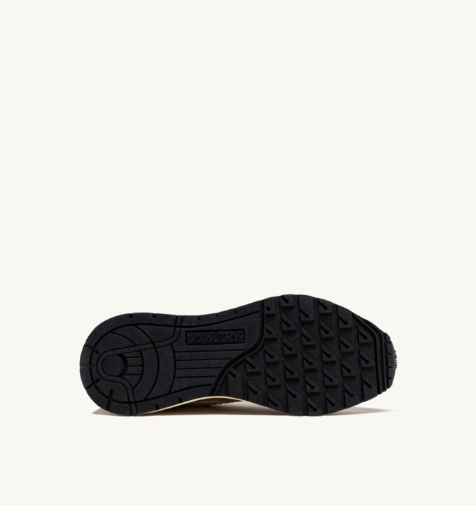 REELWIND LOW SNEAKERS IN NYLON AND SUEDE MUSTARD AND WHITE