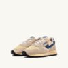 REELWIND LOW SNEAKERS IN NYLON SUEDE AND LEATHER COLOR ECRU AND ENSIGN BLUE