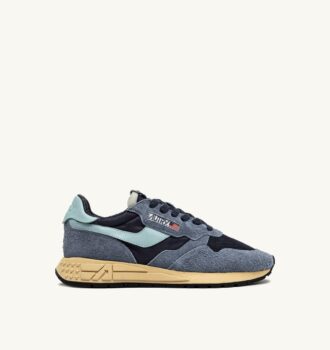 REELWIND LOW SNEAKERS IN NYLON SUEDE AND LEATHER COLOR INDIGO AND SPELLBOUND