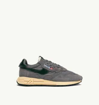 REELWIND LOW SNEAKERS IN NYLON SUEDE AND LEATHER COLOR MOUNTAIN AND NIGHT OWL