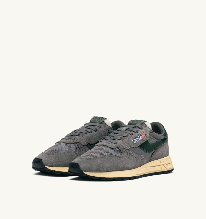 REELWIND LOW SNEAKERS IN NYLON SUEDE AND LEATHER COLOR MOUNTAIN AND NIGHT OWL REELWIND LOW SNEAKERS IN NYLON SUEDE AND LEATHER COLOR MOUNTAIN AND NIGHT OWL
