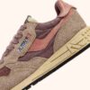 REELWIND LOW SNEAKERS IN NYLON SUEDE AND LEATHER COLOR ROSE AND DESERT SAND