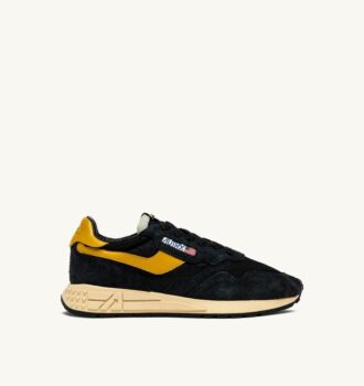REELWIND LOW SNEAKERS IN NYLON SUEDE AND LEATHER COLOR YELLOW AND BLACK