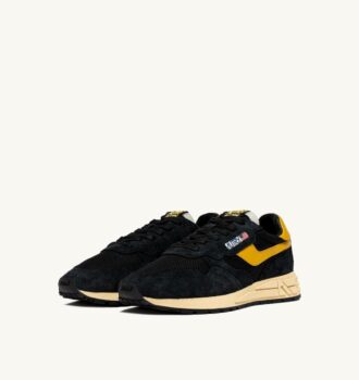 REELWIND LOW SNEAKERS IN NYLON SUEDE AND LEATHER COLOR YELLOW AND BLACK