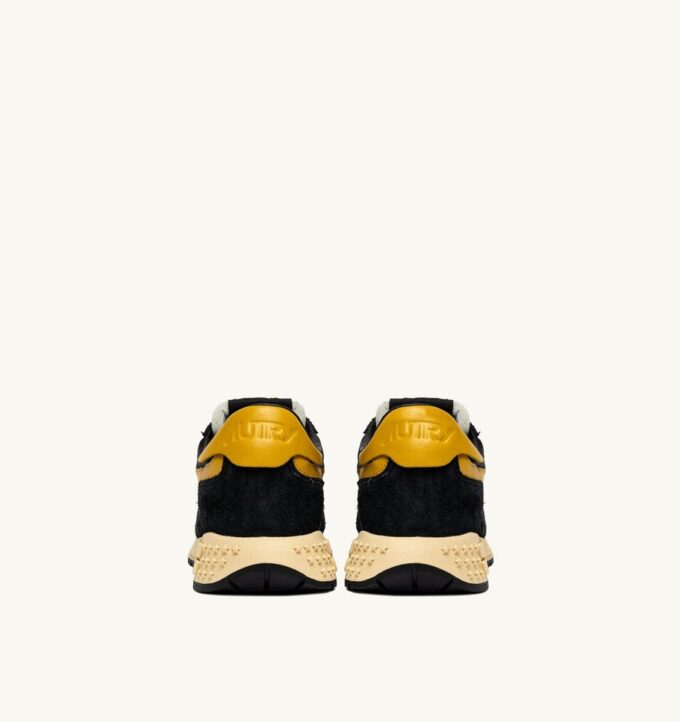 REELWIND LOW SNEAKERS IN NYLON SUEDE AND LEATHER COLOR YELLOW AND BLACK