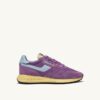 REELWIND LOW SNEAKERS IN PURPLE AND CELESTIAL BLUE SUEDE AND MESH