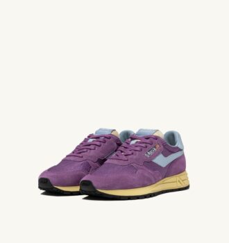 REELWIND LOW SNEAKERS IN PURPLE AND CELESTIAL BLUE SUEDE AND MESH