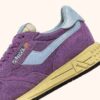 REELWIND LOW SNEAKERS IN PURPLE AND CELESTIAL BLUE SUEDE AND MESH