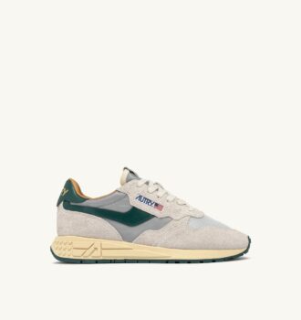 REELWIND LOW SNEAKERS IN SILVER MOUNTAIN REFLECTIVE NYLON AND SUEDE