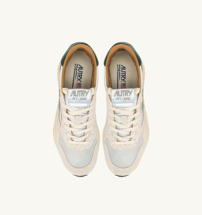 REELWIND LOW SNEAKERS IN SILVER MOUNTAIN REFLECTIVE NYLON AND SUEDE