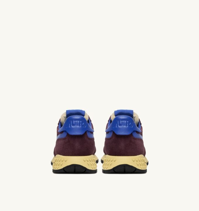 REELWIND LOW SNEAKERS IN TAUPE AND VICTORIA BLUE SUEDE AND MESH