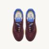 REELWIND LOW SNEAKERS IN TAUPE AND VICTORIA BLUE SUEDE AND MESH