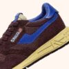 REELWIND LOW SNEAKERS IN TAUPE AND VICTORIA BLUE SUEDE AND MESH