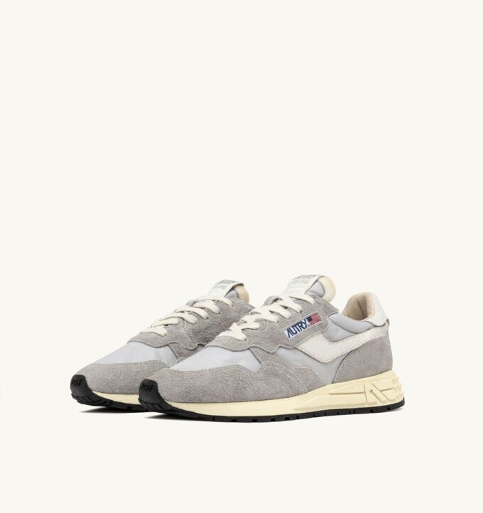 REELWIND LOW SNEAKERS IN VAPOR NYLON AND SUEDE