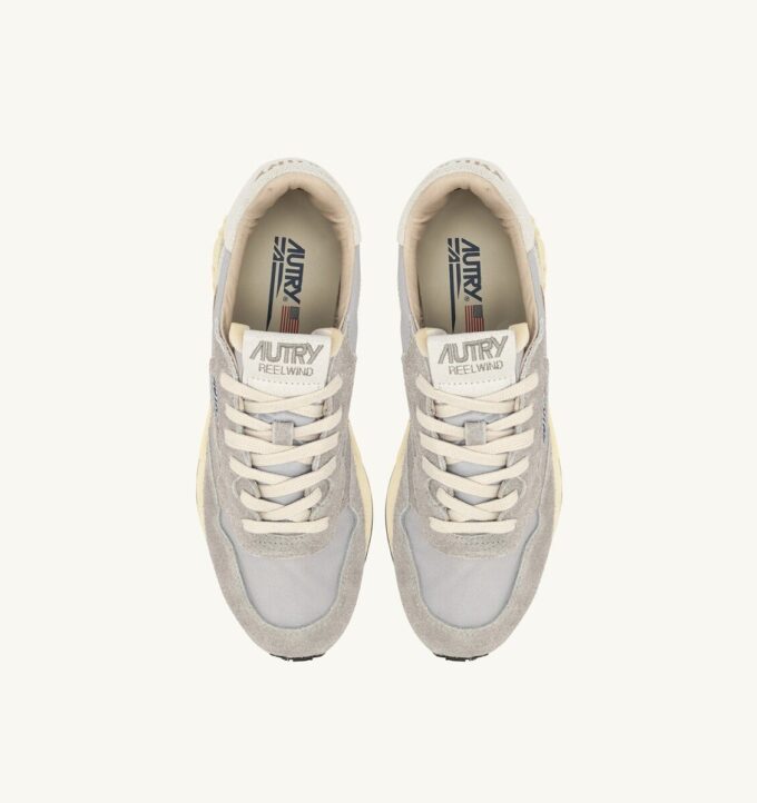 REELWIND LOW SNEAKERS IN VAPOR NYLON AND SUEDE