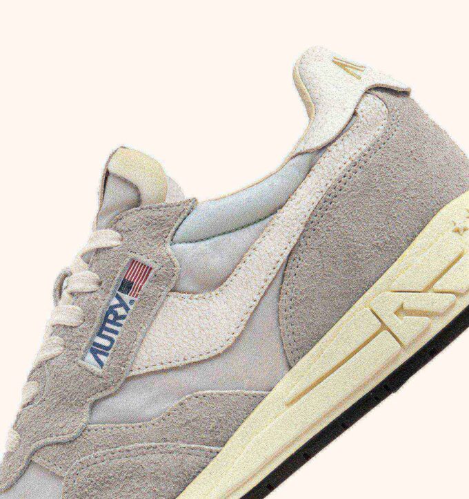 REELWIND LOW SNEAKERS IN VAPOR NYLON AND SUEDE