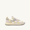 REELWIND LOW SNEAKERS IN WHITE AND BUTTERCUP EMBROIDERY REELWIND LOW SNEAKERS IN WHITE AND BUTTERCUP EMBROIDERY