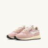 REELWIND LOW SNEAKERS IN WHITE AND POWDER PINK NYLON AND SUEDE
