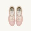 REELWIND LOW SNEAKERS IN WHITE AND POWDER PINK NYLON AND SUEDE