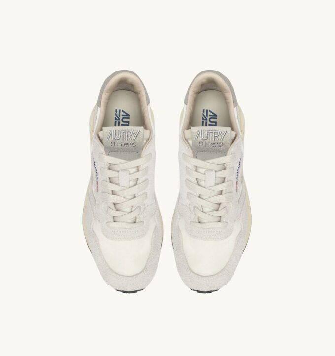 REELWIND LOW SNEAKERS IN WHITE NYLON AND SUEDE