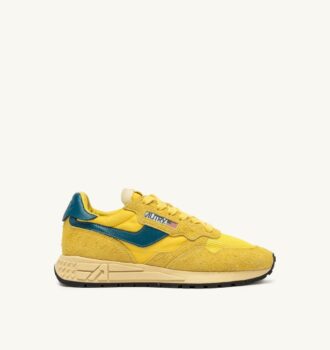 REELWIND LOW SNEAKERS IN YELLOW AND CORSAIR SUEDE AND NYLON