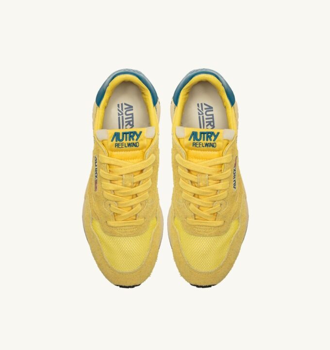 REELWIND LOW SNEAKERS IN YELLOW AND CORSAIR SUEDE AND NYLON