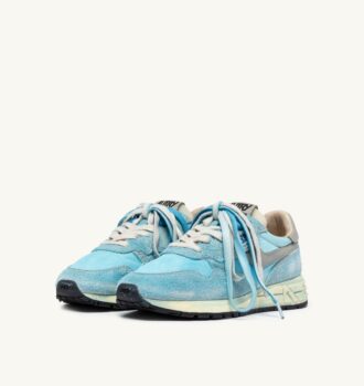 REELWIND SNEAKERS SUPER VINTAGE IN NYLON AND SUEDE COLOR AZUL REELWIND SNEAKERS SUPER VINTAGE IN NYLON AND SUEDE COLOR AZUL