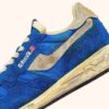 REELWIND SUPER VINTAGE SNEAKERS IN BLUE NYLON AND SUEDE